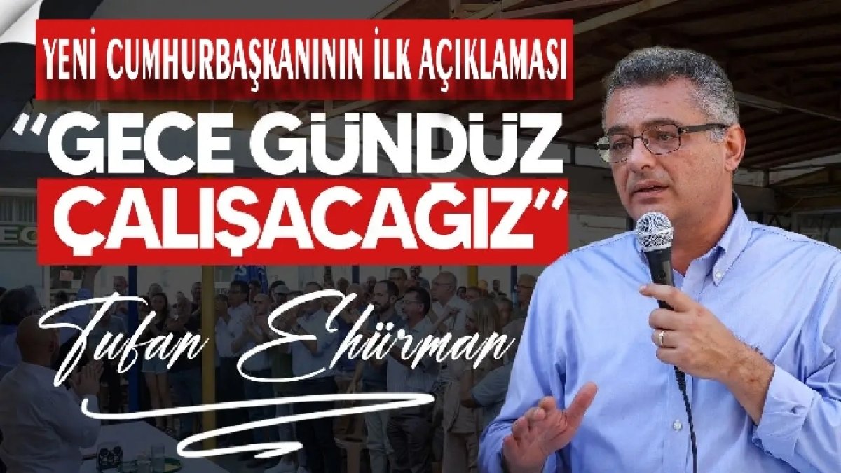 YENİ CUMHURBAŞKANININ İLK AÇIKLAMASI 