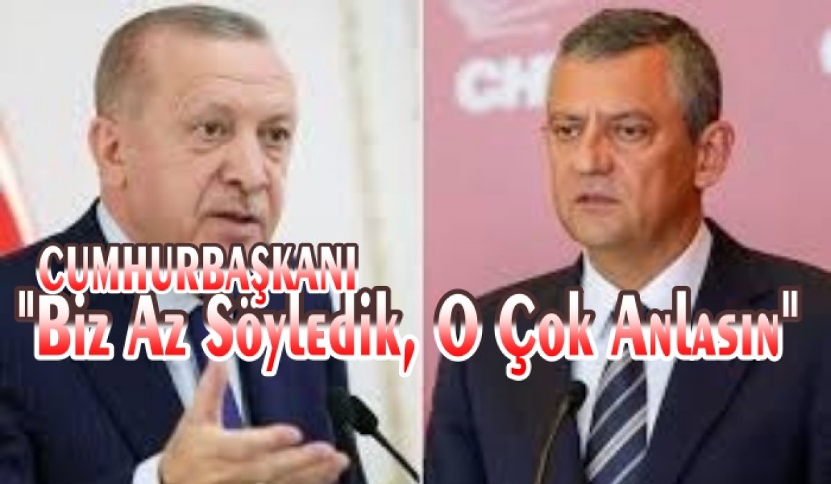 CUMHURBAŞKANI  ANAMUHALEFETİ ELEŞTİRDİ 