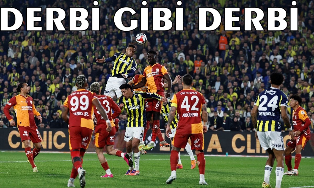 DERBİDE KAZANAN YOK 