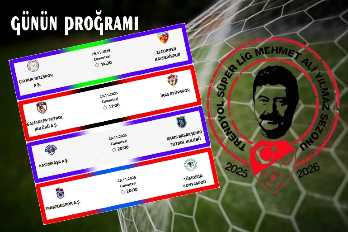 SÜPER LİGDE GÜNÜN PROĞRAMI