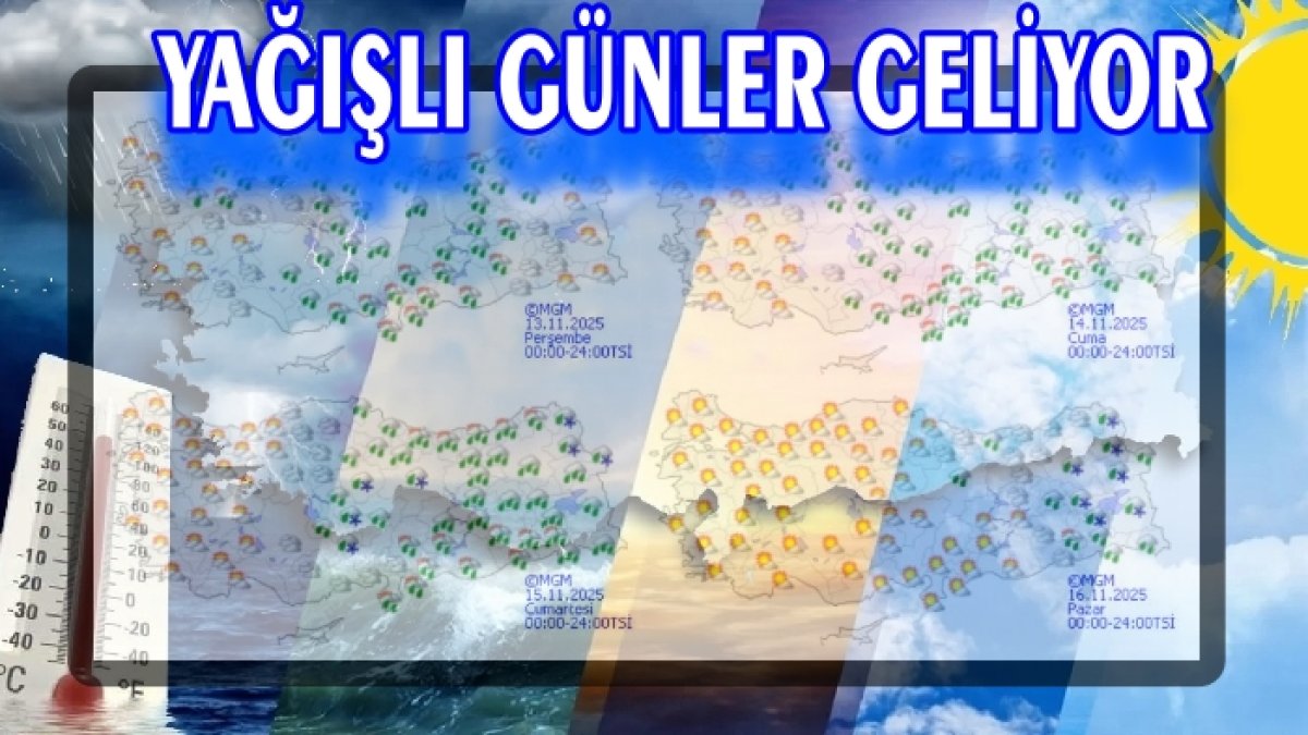 YAĞMURLAR GELİYOR 