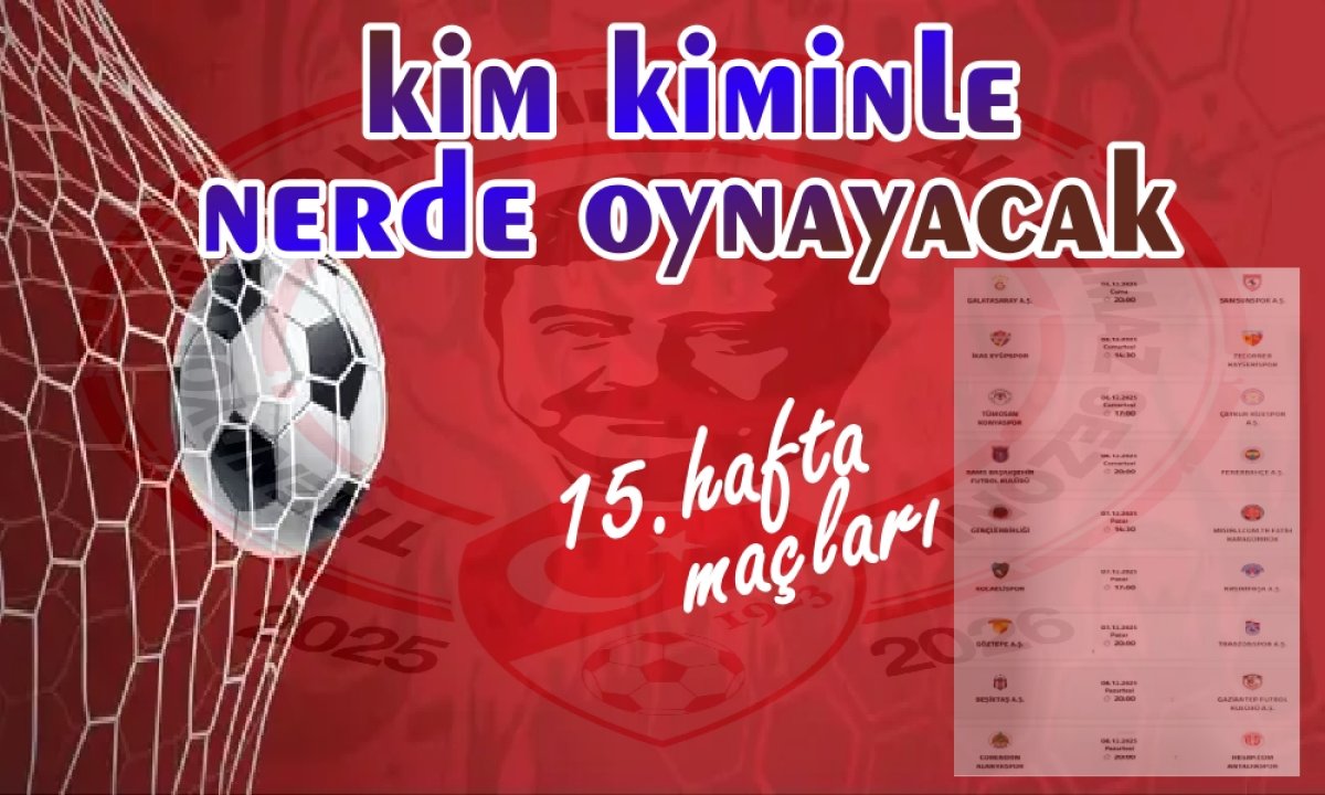 Süper Lig’in 15. Haftasında Dev Heyecan: Zirve Yarışı ve Kümede Kalma Mücadelesi Kızışıyor