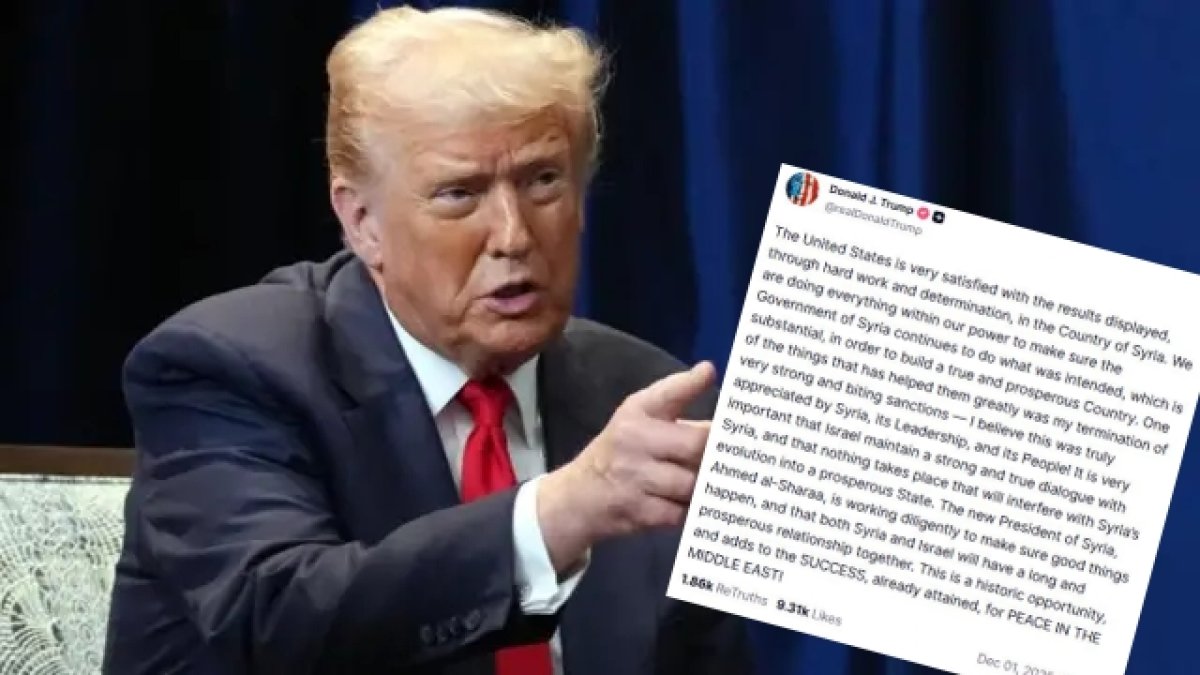Trump’tan Suriye Açıklaması: “Orta Doğu Barışı İçin Tarihi Bir Fırsat”