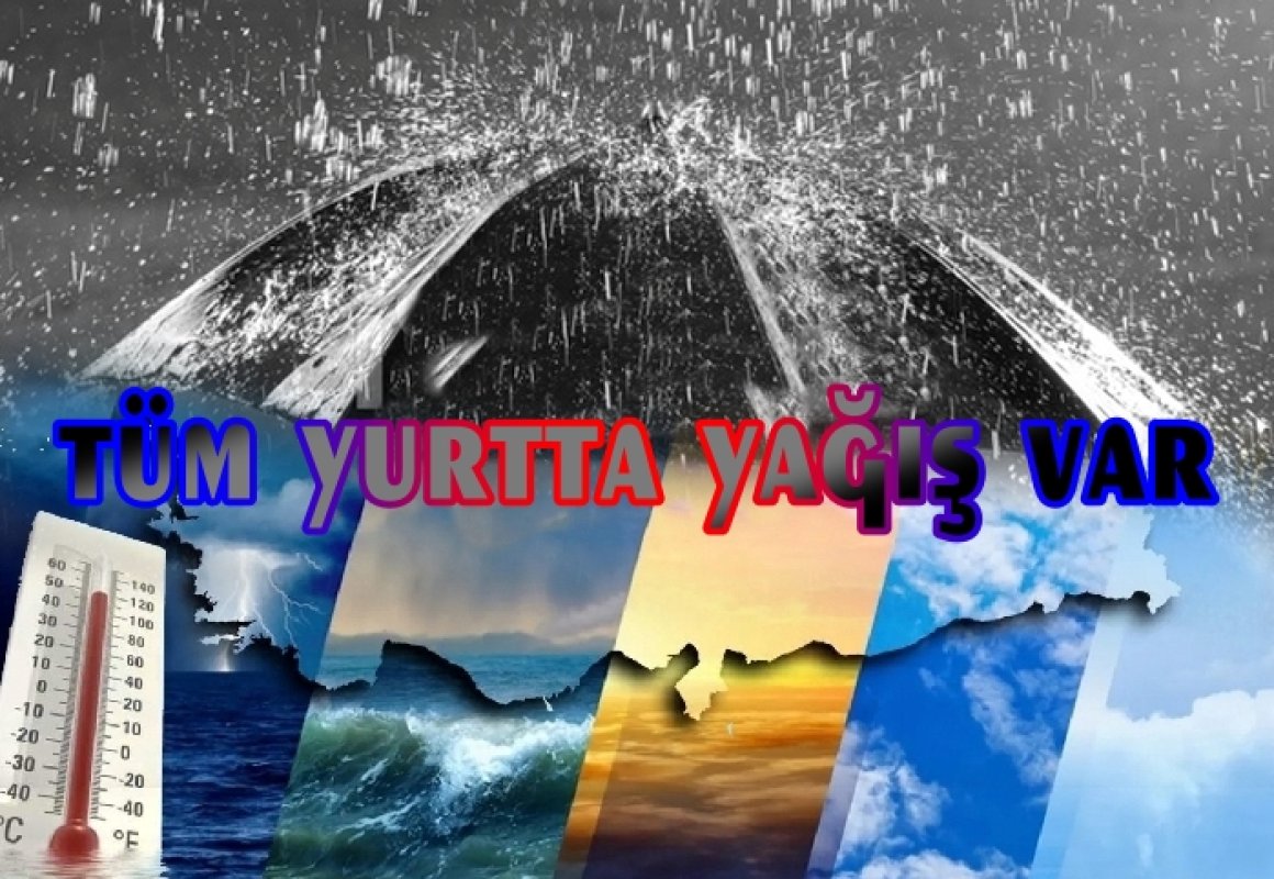 Pazar Günü Tüm Yurtta Yağış Var