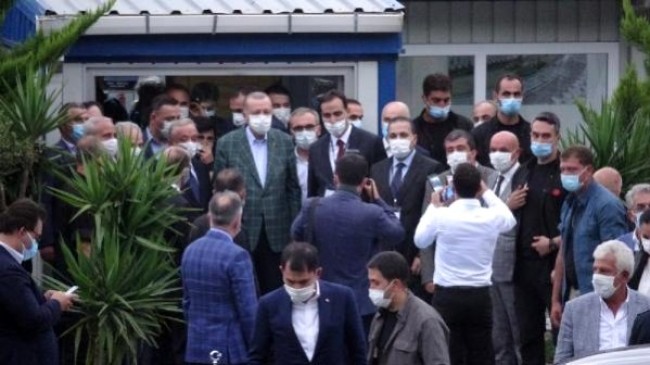 Cumhurbaşkanı Erdoğan Trabzondan Ayrıldı
