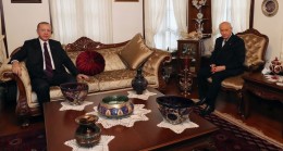 Cumhurbaşkanı Erdoğan Devlet Bahçeliyi Evinde Ziyaret Etti