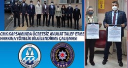 Trabzon Emniyet Müdürü Metin ALPER ile Trabzon Baro Başkanı Av. Sibel SUİÇMEZ Taksim Karakolunu Ziyaret Ederek Vatandaşların CMK  Kapsamında Ücretsiz Avukat Talep Etme Hakkına Yönelik Bilgilendirme Çalışması Gerçekleştirdiler