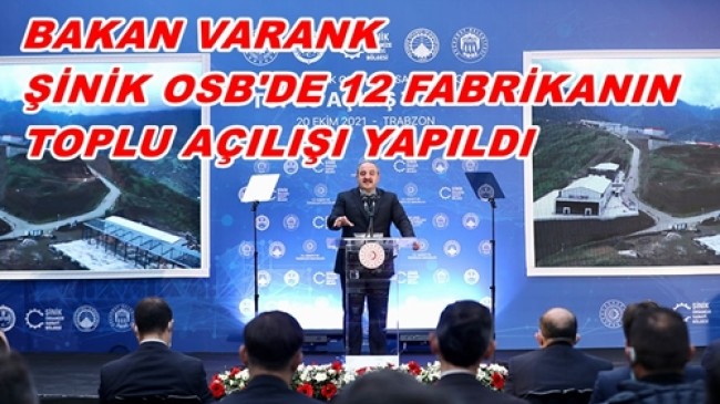 Sanayi ve Teknoloji Bakanı Mustafa Varank, Trabzon’da Bir Dizi Açılışlarda Bulundu