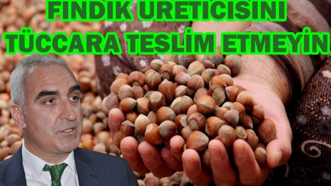 Hacısalihoğlu: Fındık Üreticisi Tüccara Mahkum Ettiriliyor