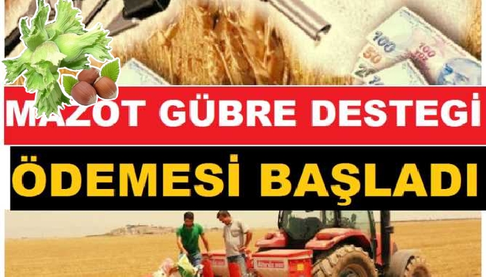 MAZOT GÜBRE DESTEK ÖDEMENİZİ ALDINIZ MI ?