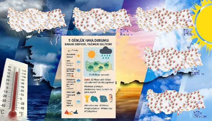 Bahar Güneşi Gidiyor, Yağışlı Günler Geliyor!