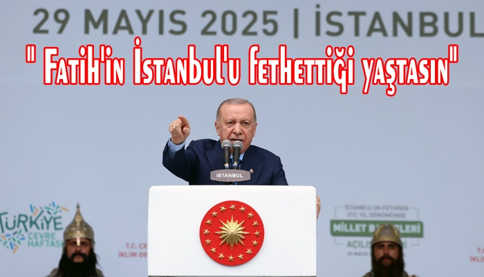 CUMHURBAŞKANI ERDOĞAN :MAZLUMA UMUT , ZALİME KABUS