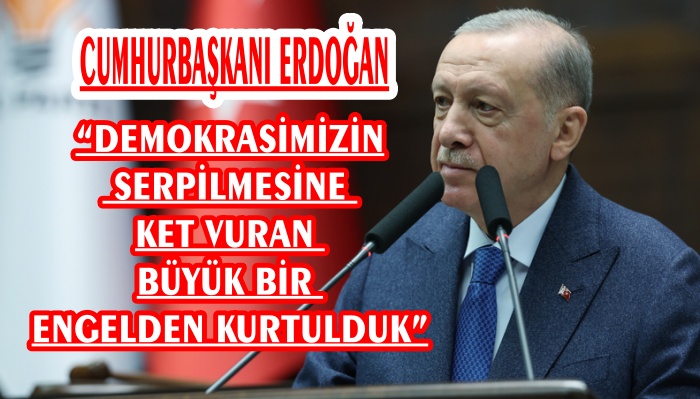 CUMHURBAŞKANI ; “BARIŞTAN, HUZURDAN, DEMOKRASİ, GÜVENLİK VE İSTİKRARDAN BAŞKA HİÇBİR GAYEMİZ YOK”