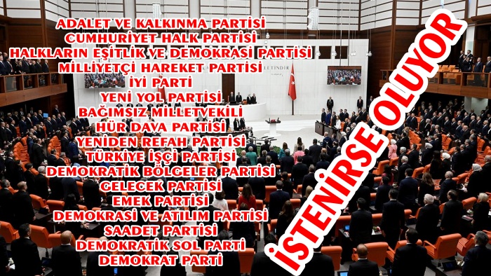 MECLİSTE TÜM PARTİLERDEN ORTAK İMZA