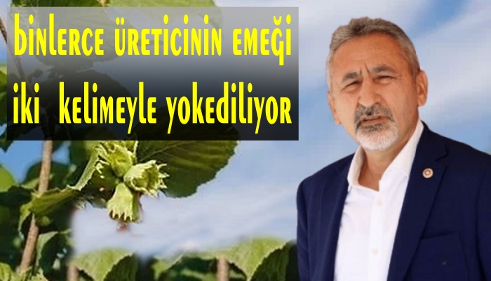 ORDU MİLLETVEKİLİ MUSTAFA ADIGÜZEL’DEN SERT ÇIKIŞ