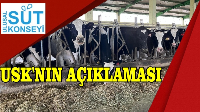 ULUSAL SÜT KONSEYİNDEN AÇIKLAMA VAR !