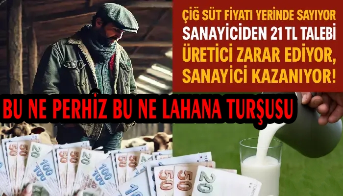 SÜT ÜRETİCİSİ YOK SAYILIYOR