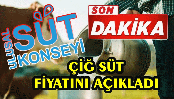 USK ÇİĞ SÜT FİYATINI AÇIKLADI