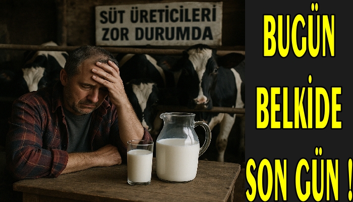 SÜT ÜRETİCİLERİ SES YÜKSELTTİ “SESİMİZİ DUYAN YOK MU” ?